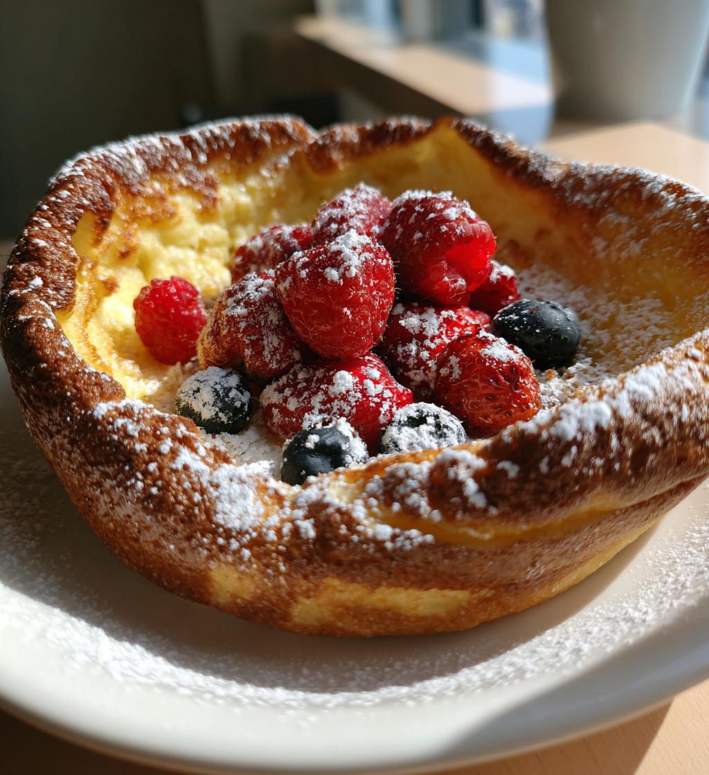 Baked German Pancake - detail 1