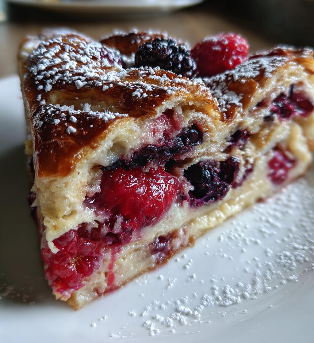 Berry Lemon Croissant Casserole - detail 1