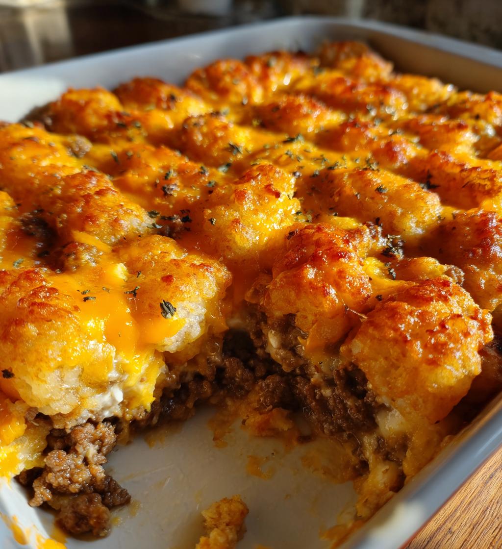 Cheeseburger Tater Tot Casserole - detail 1