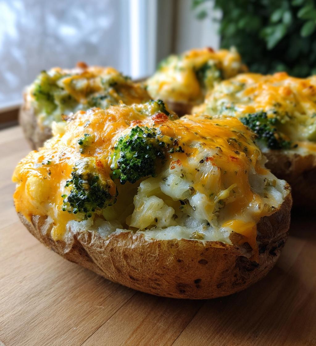 Cheesy Baked Potatoes with Broccoli - detail 1