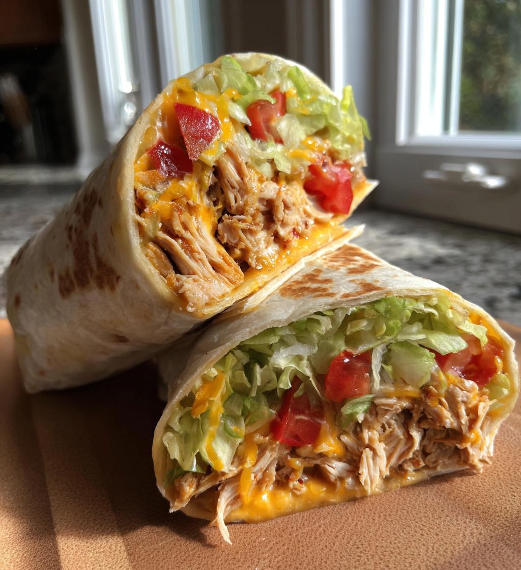 Cheesy Garlic Chicken Wraps - detail 1