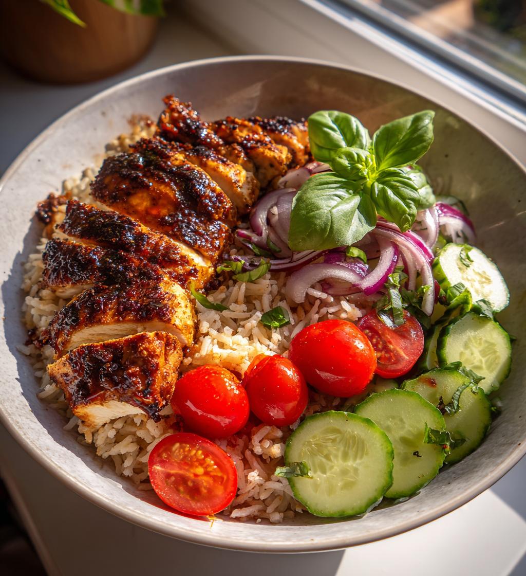 Chicken & Rice Meal with Tomato Salad - detail 1