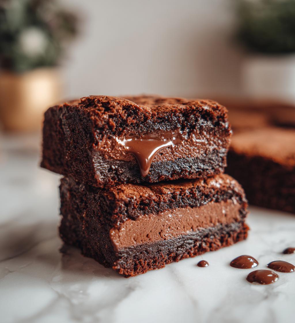 Chocolate Mousse Brownies - detail 1