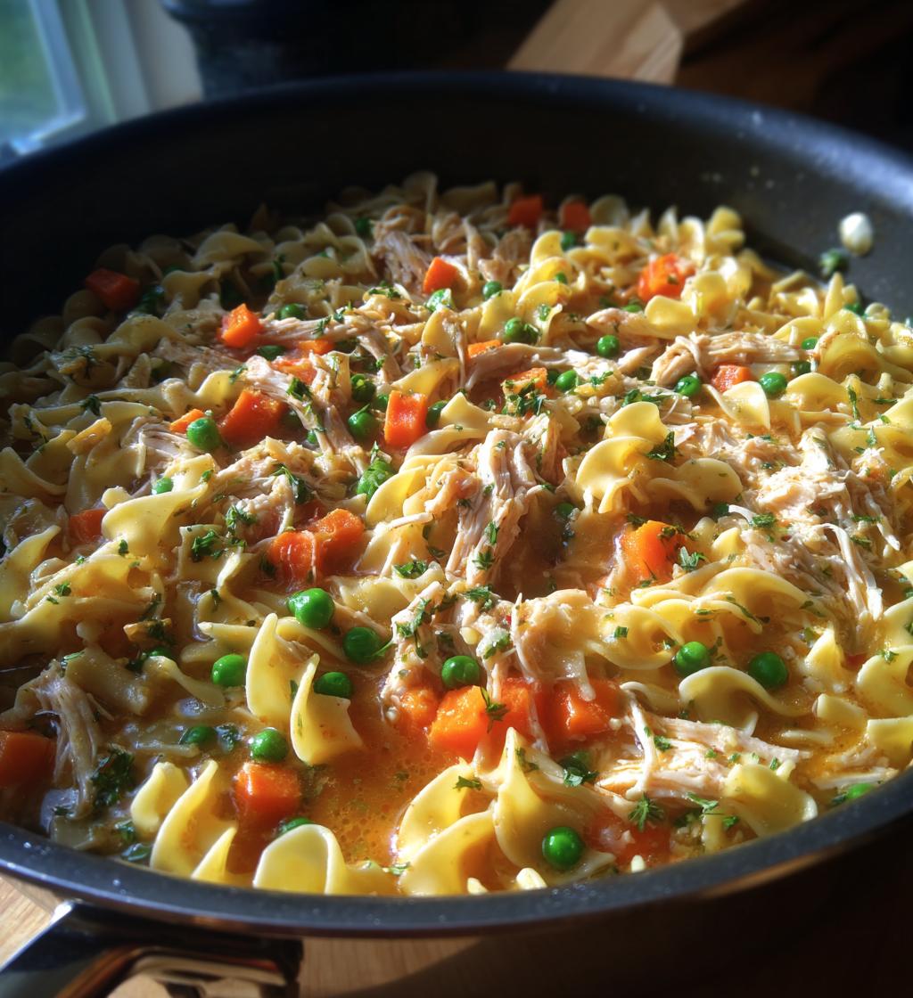 Easy Stovetop Chicken and Noodles - detail 1
