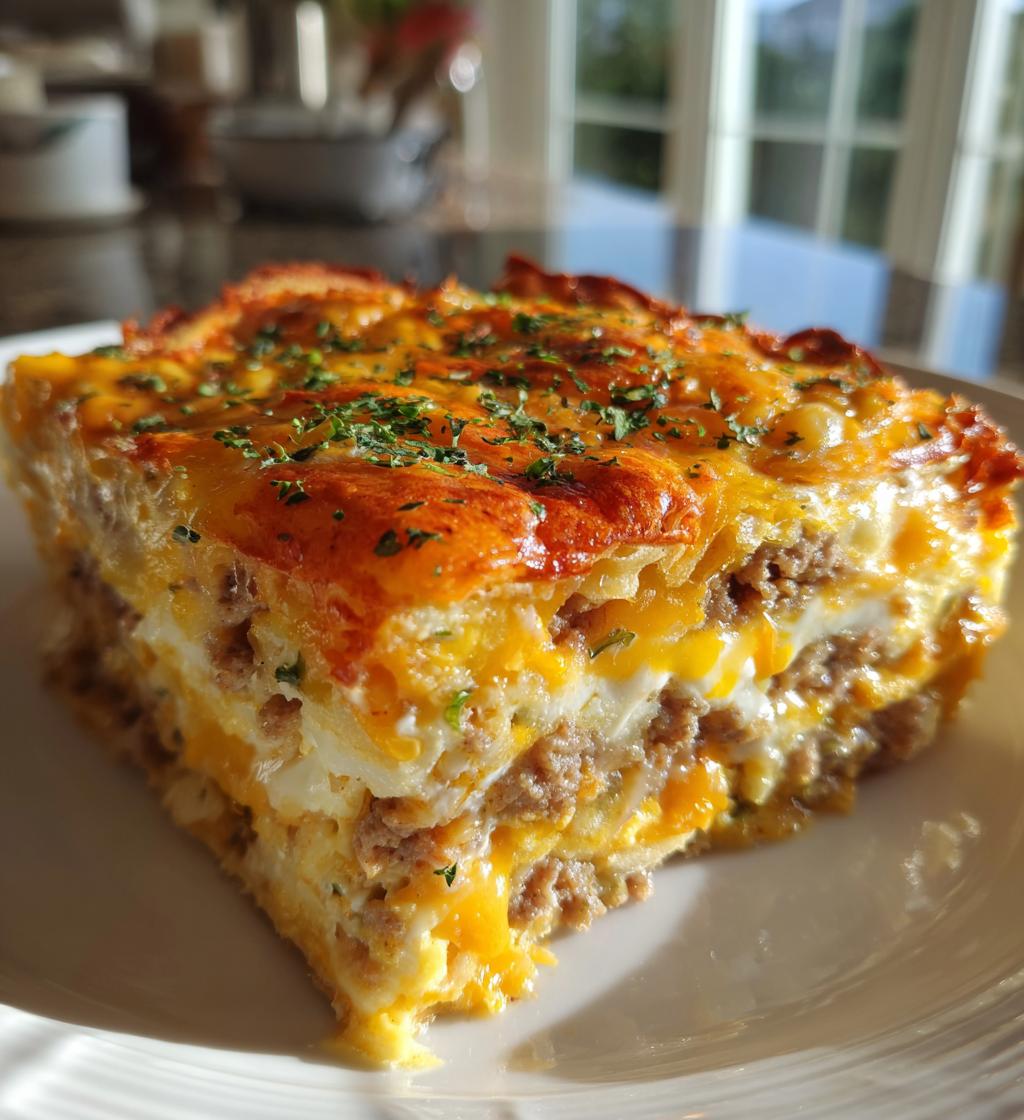 Egg Sausage Crescent Roll Casserole - detail 1