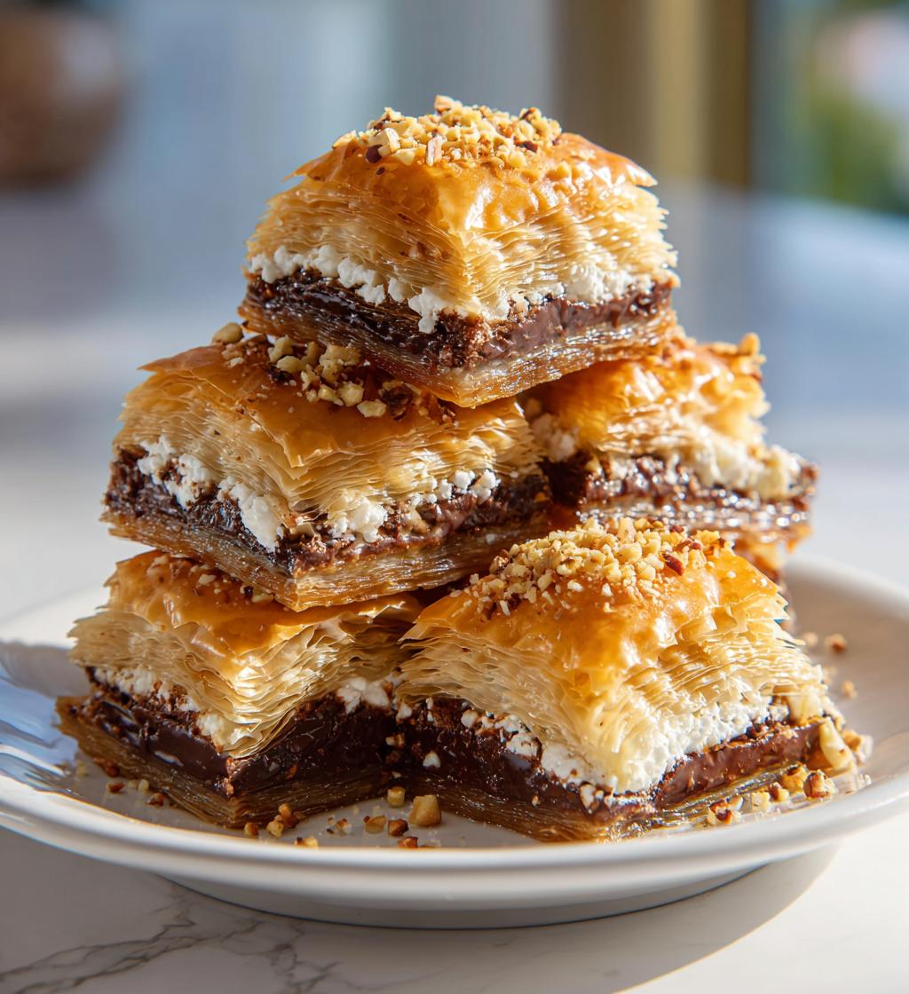 Knafeh Chocolate Crunch Bars - detail 1