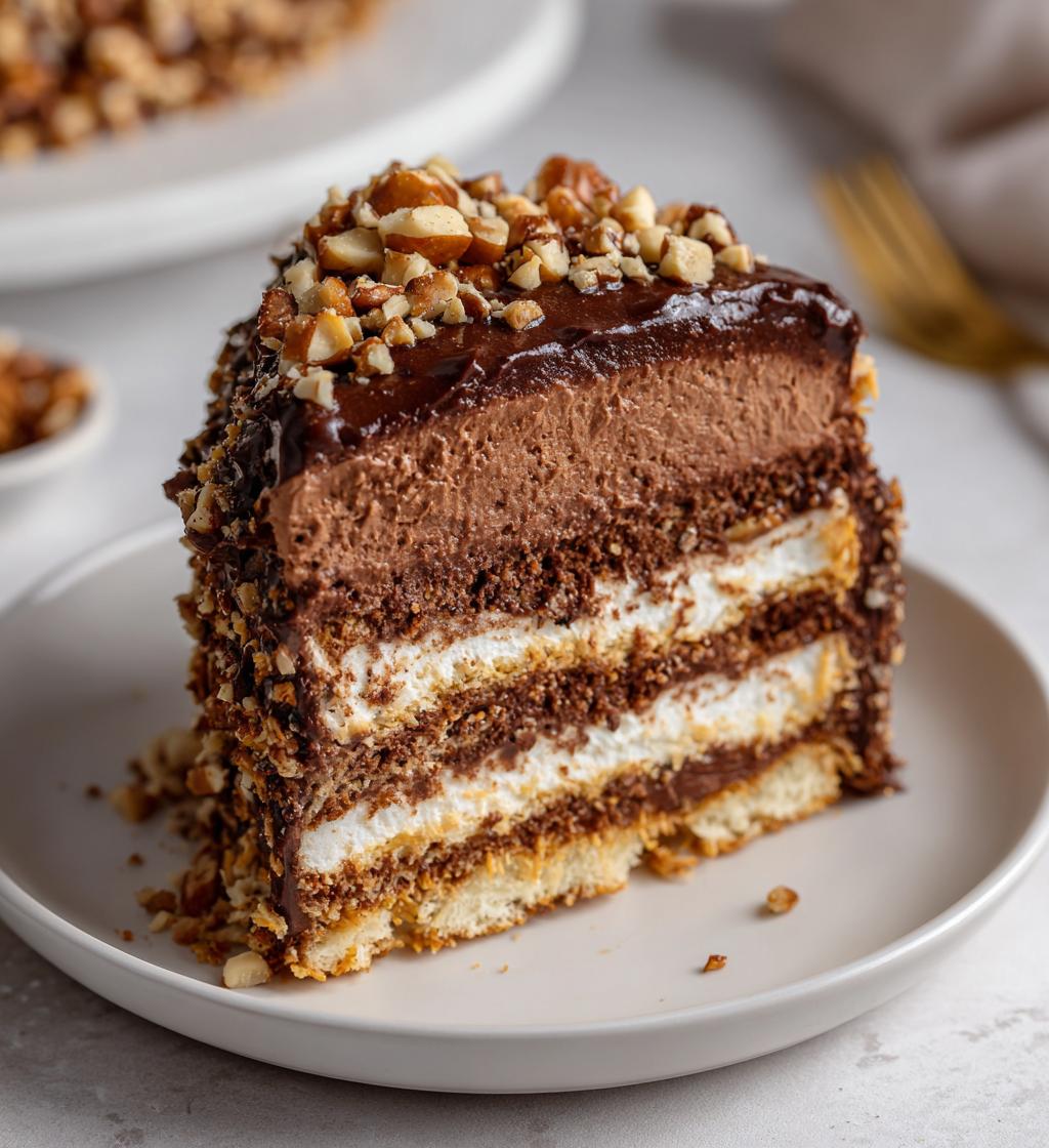 Kunafa Chocolate Icebox Cake - detail 1