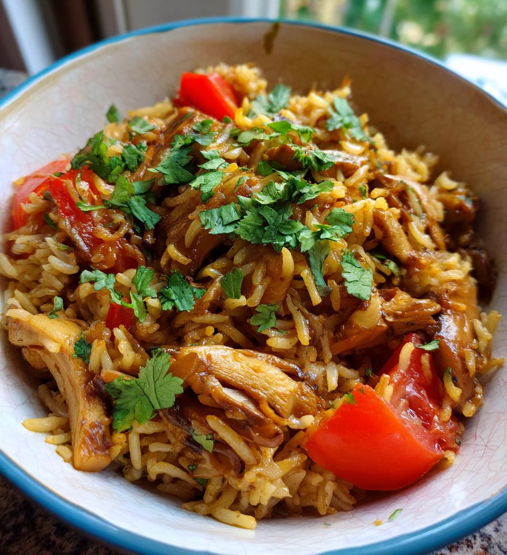 Mushroom Biryani - detail 1