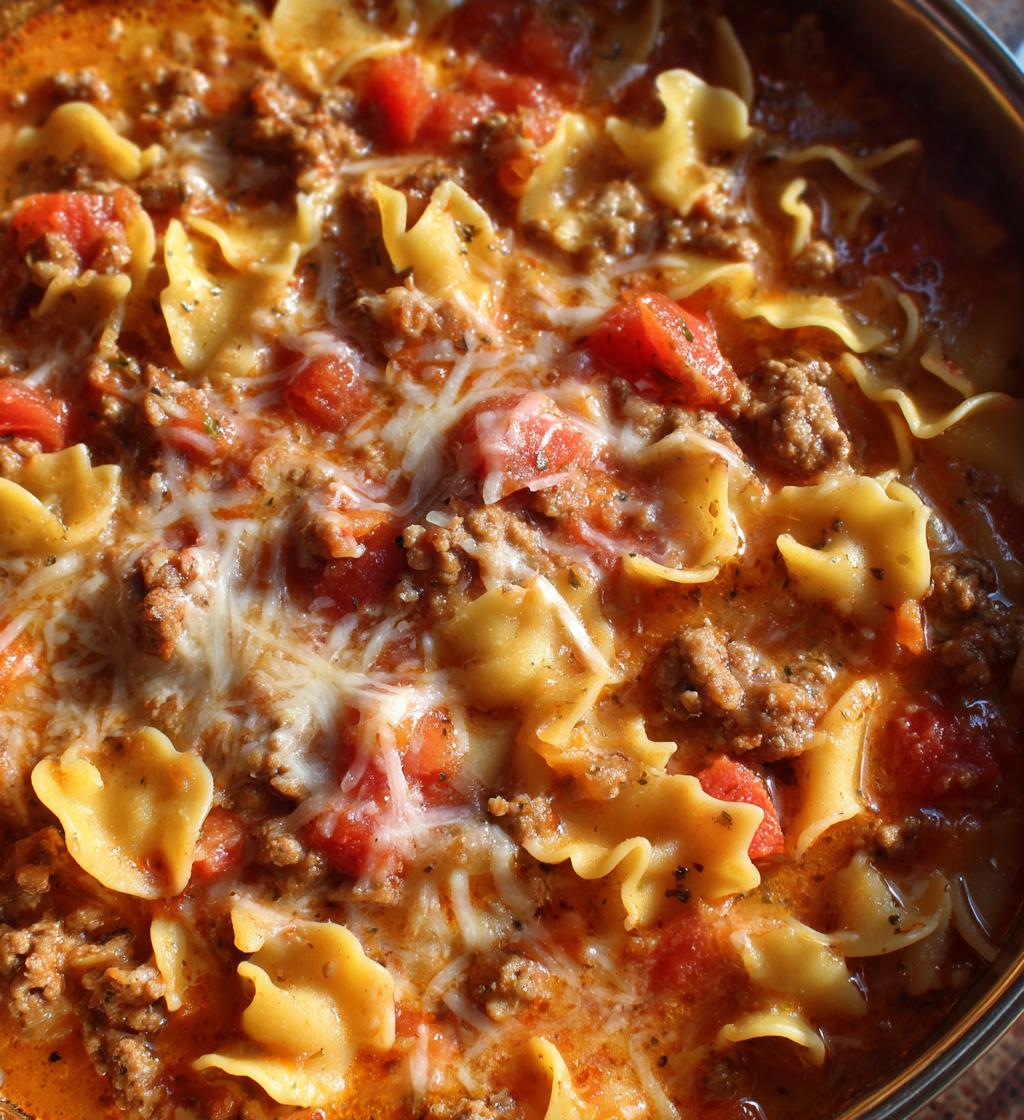 One Pot Lasagna Soup - detail 1