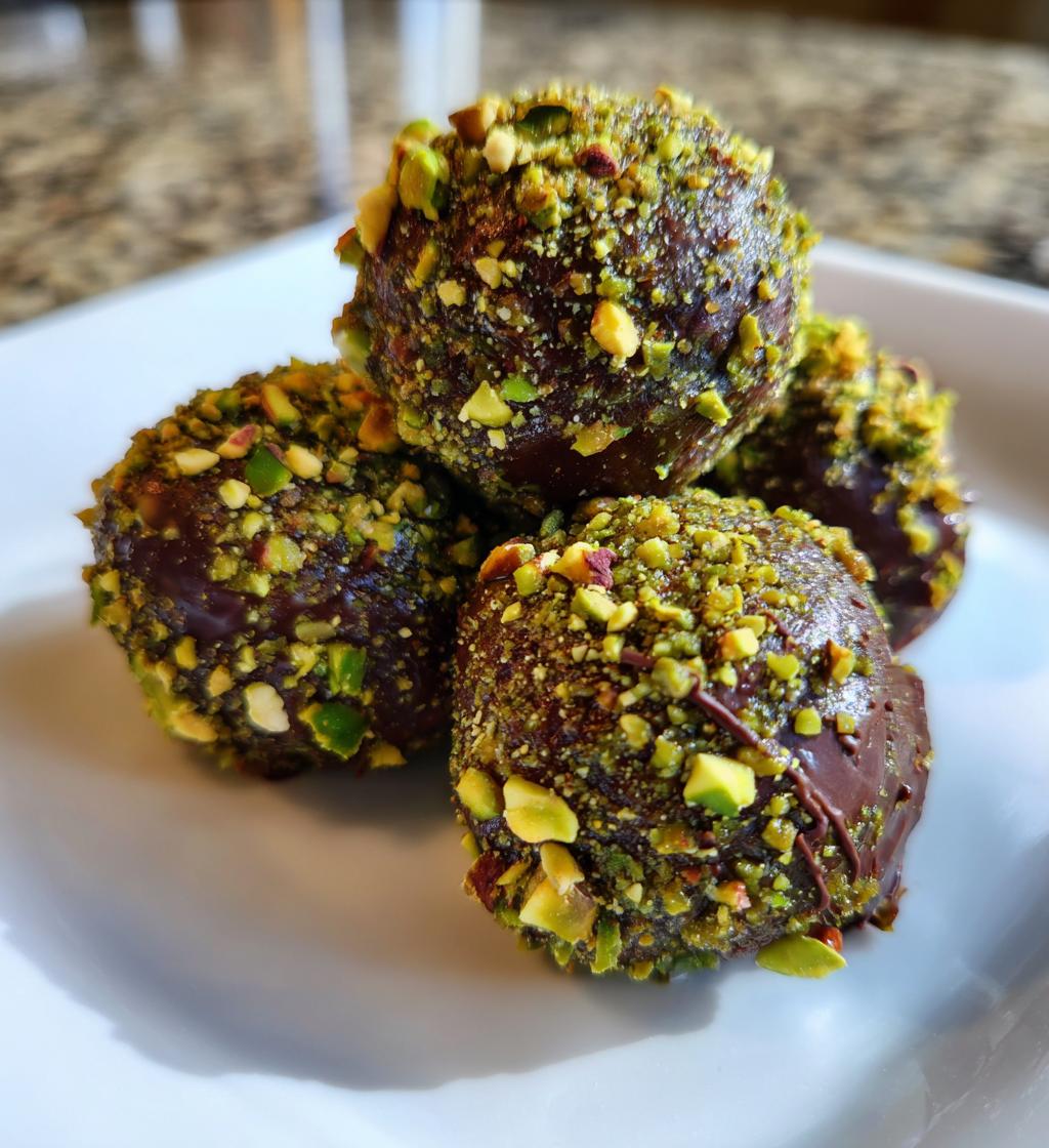 Pistachio Chocolate Energy Balls - detail 1