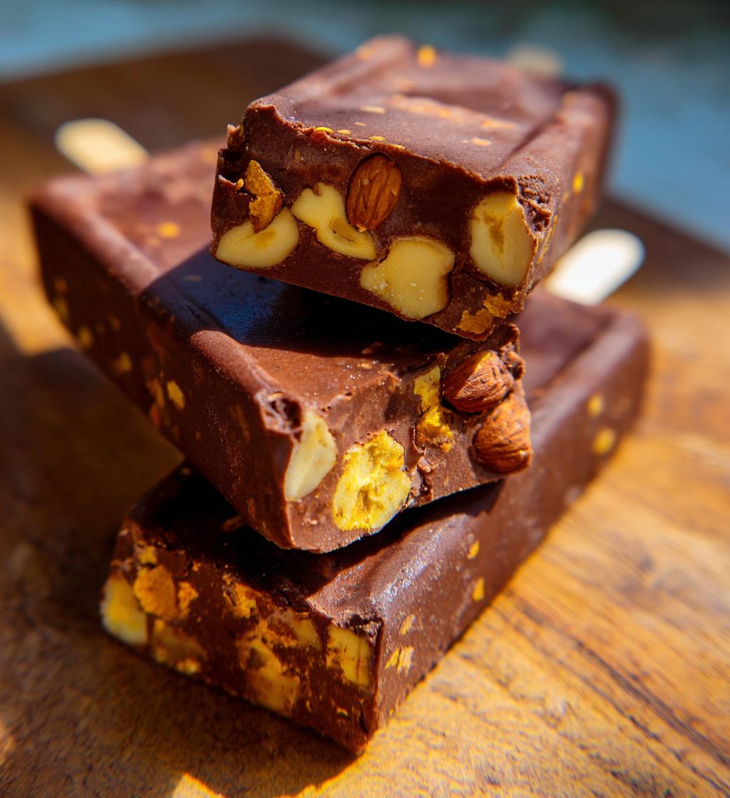 Saffron Chocolate Kulfi Pops - detail 1