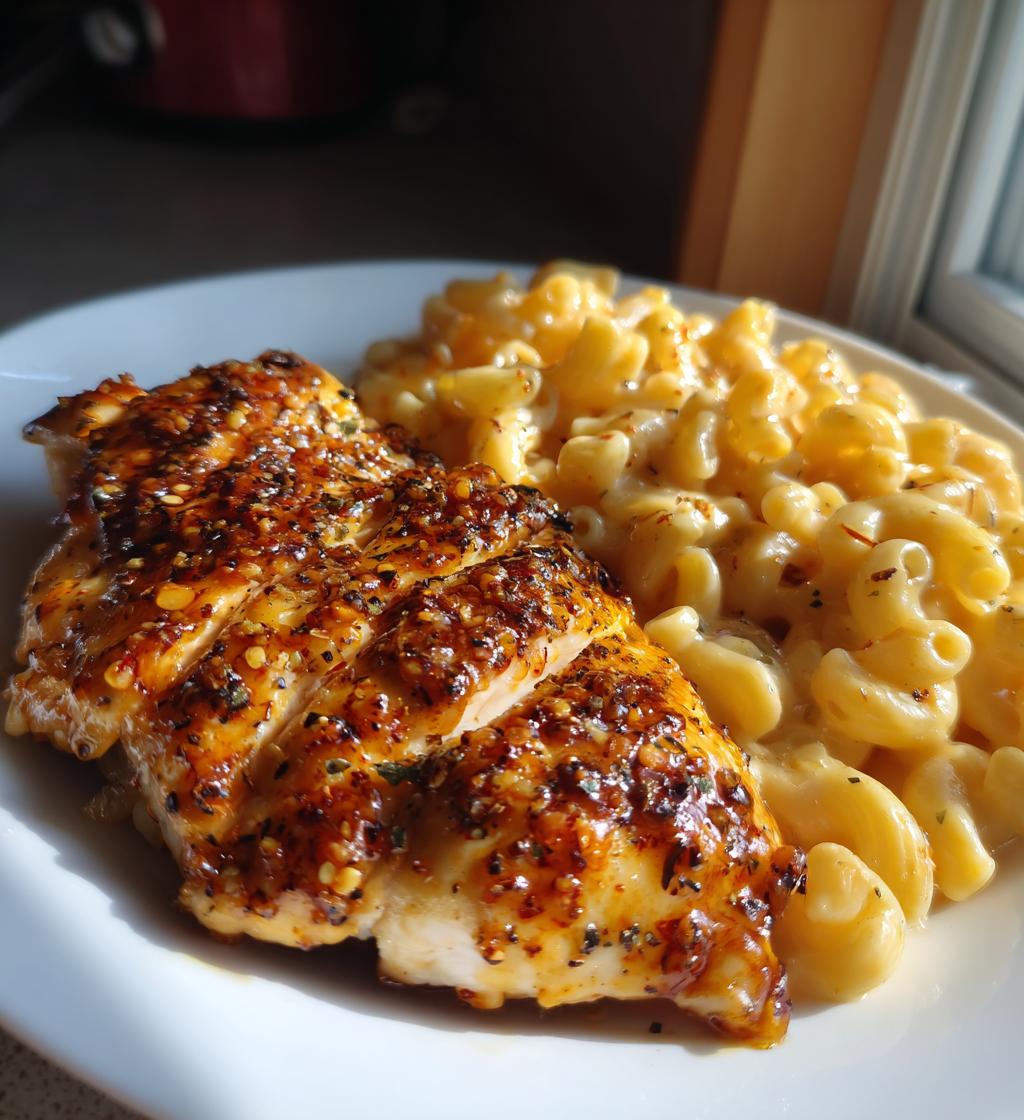 Spicy Honey Chicken with Mac and Cheese - detail 1