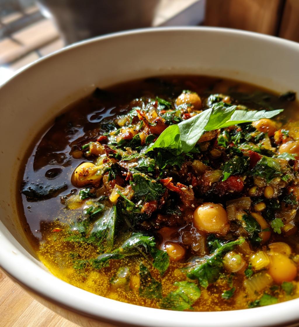 Ash Reshteh (Persian Herb Soup) - detail 1