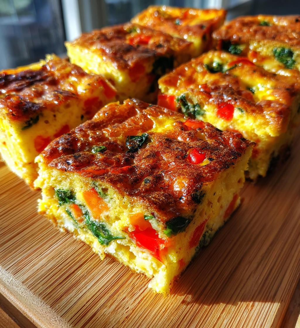 Baked Omelette Breakfast Squares - detail 1