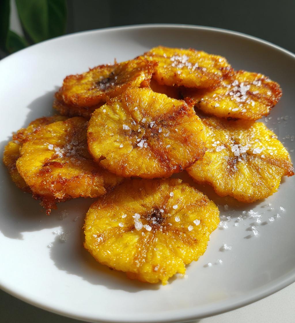 Bannann Peze (Double-fried Plantains) - detail 1