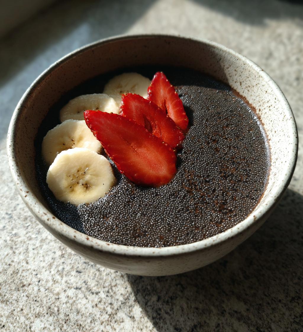 Black Sesame Panna Cotta - detail 1