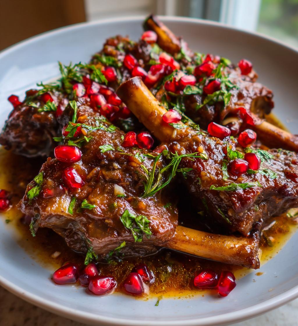 Braised Lamb Shanks in Pomegranate Juice - detail 1