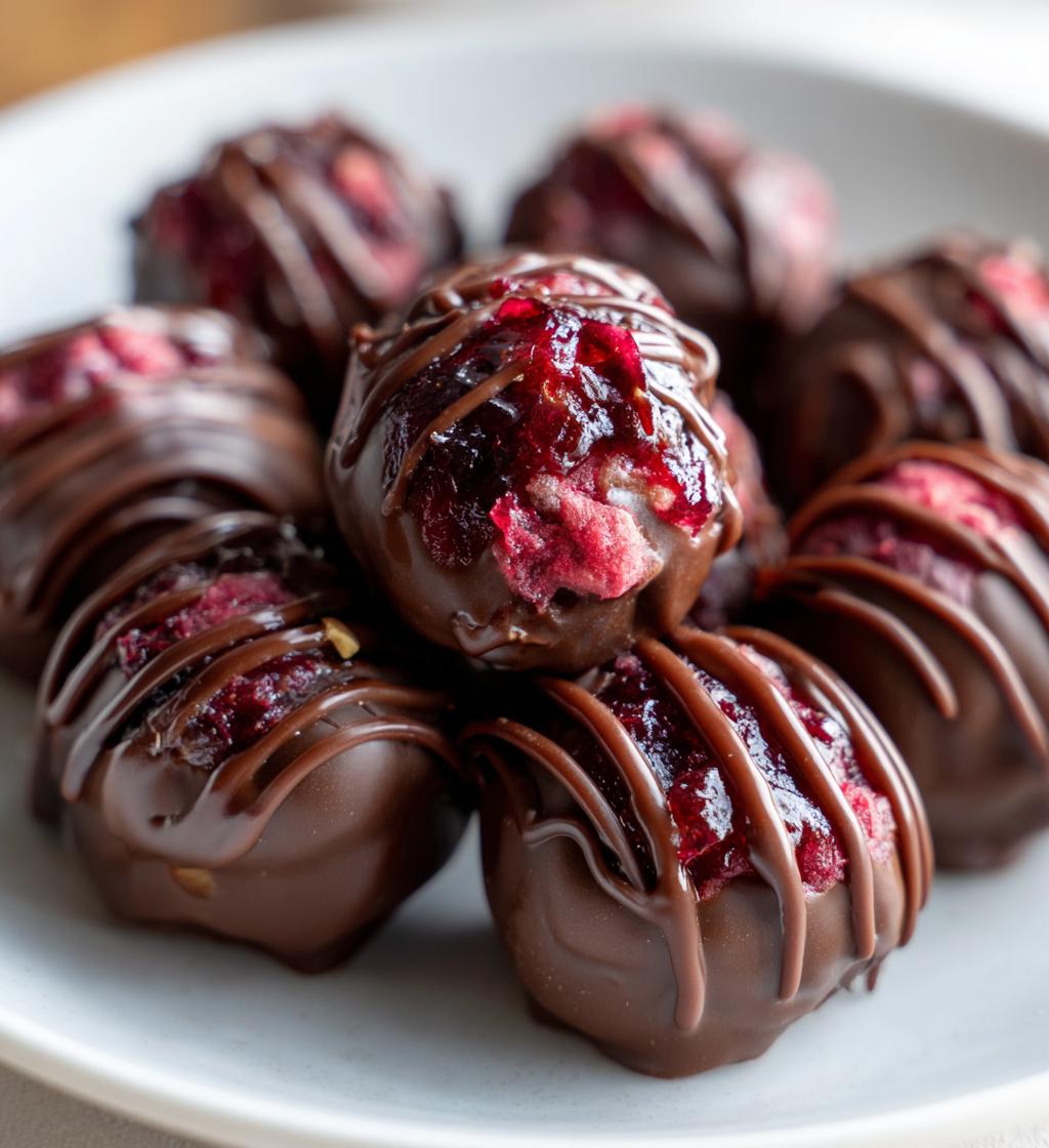 Cherry Mash Truffles - detail 1