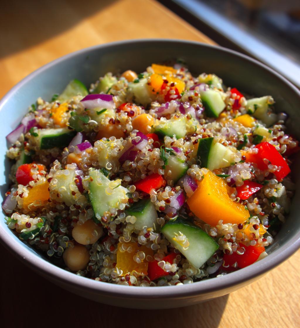 Chickpea and Quinoa Salad - detail 1