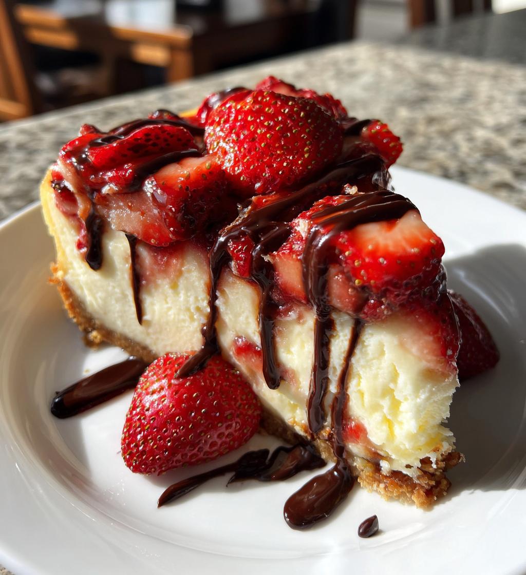Chocolate Covered Strawberry Cheesecakes - detail 1