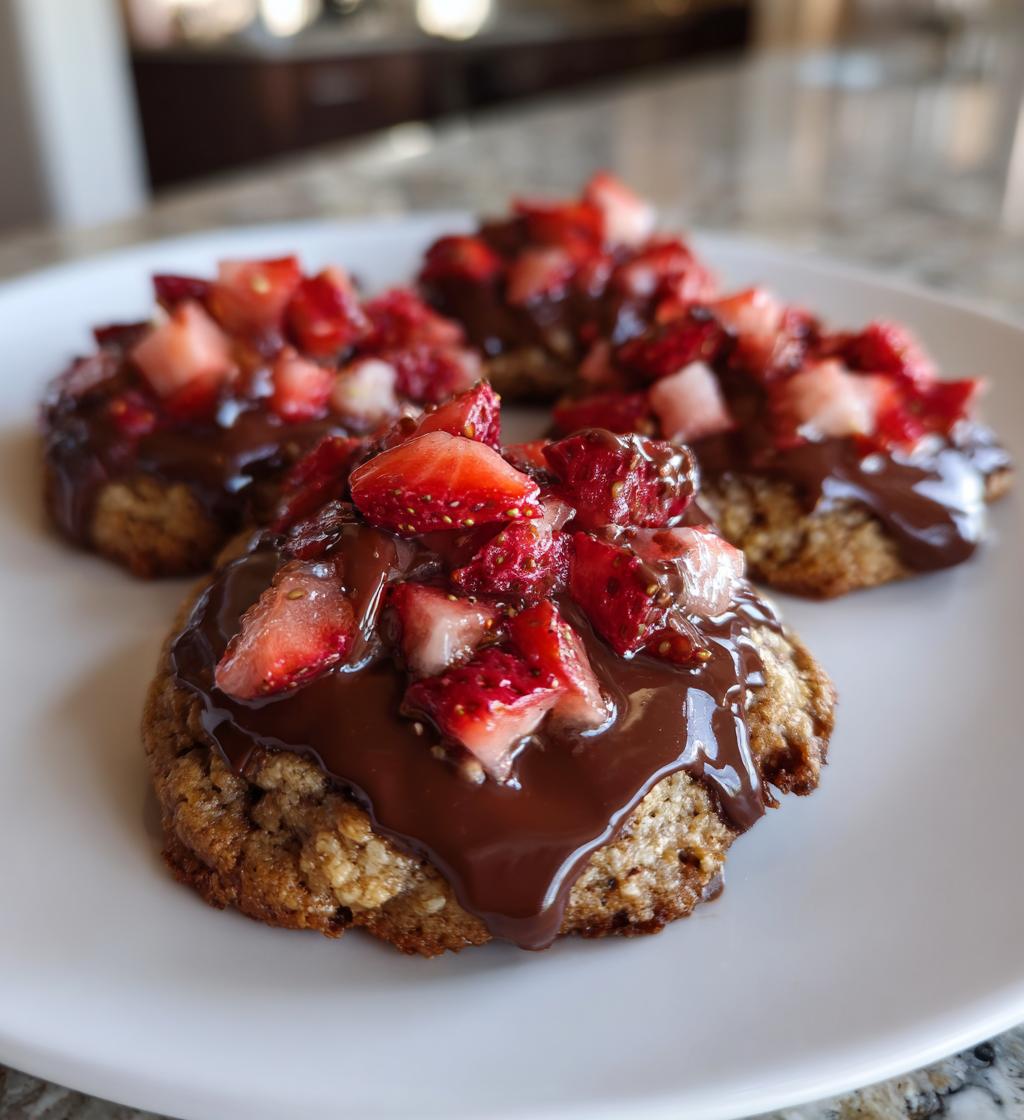 Chocolate Dipped Strawberry Cookies - detail 1