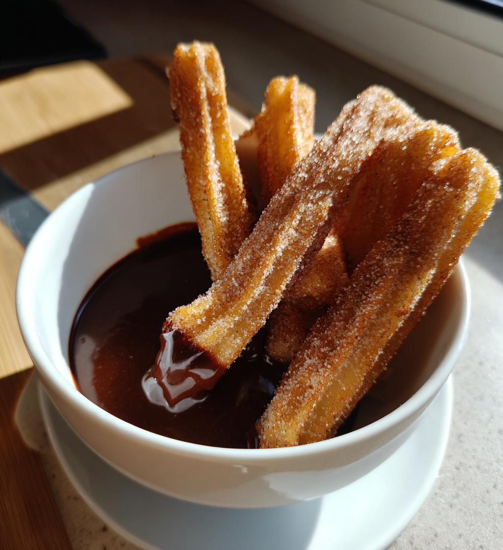Churros with Spicy Chocolate Dip - detail 1