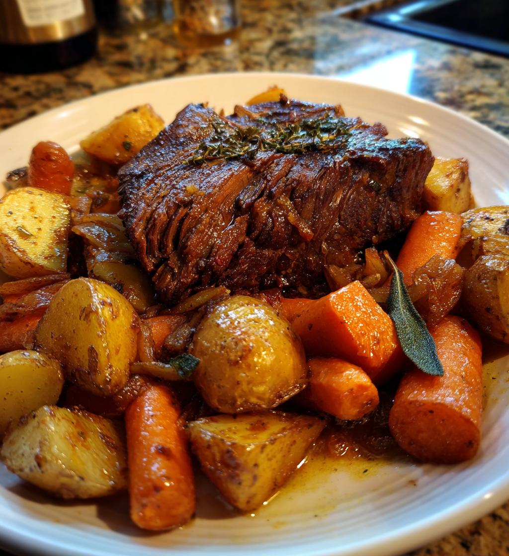 Cider‑Braised Pot Roast with Crispy Sage Potatoes - detail 1