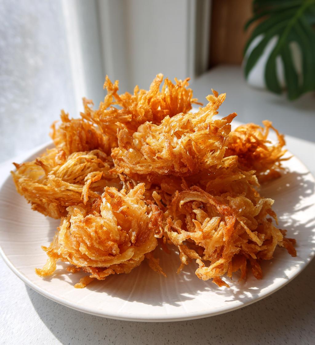 Crispy Enoki Mushrooms (Golden needle mushrooms) - detail 1