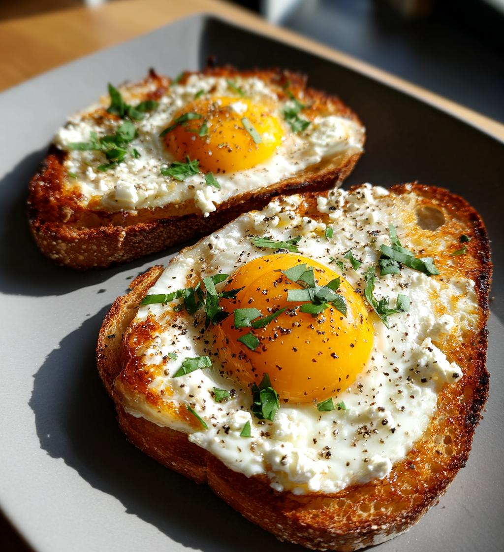 Crispy Feta Eggs Toast - detail 1