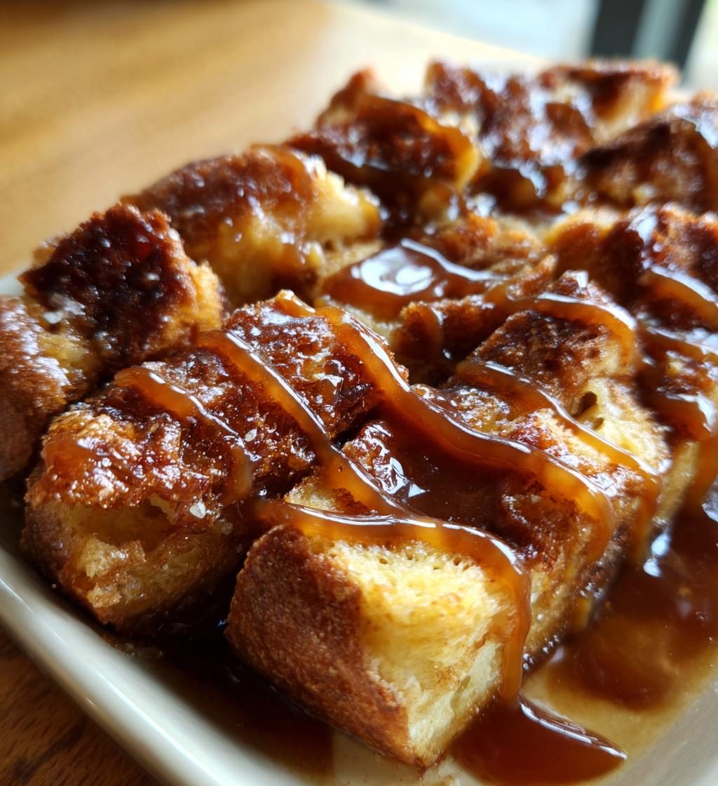 Croissant Bread Pudding with Salted Caramel - detail 1