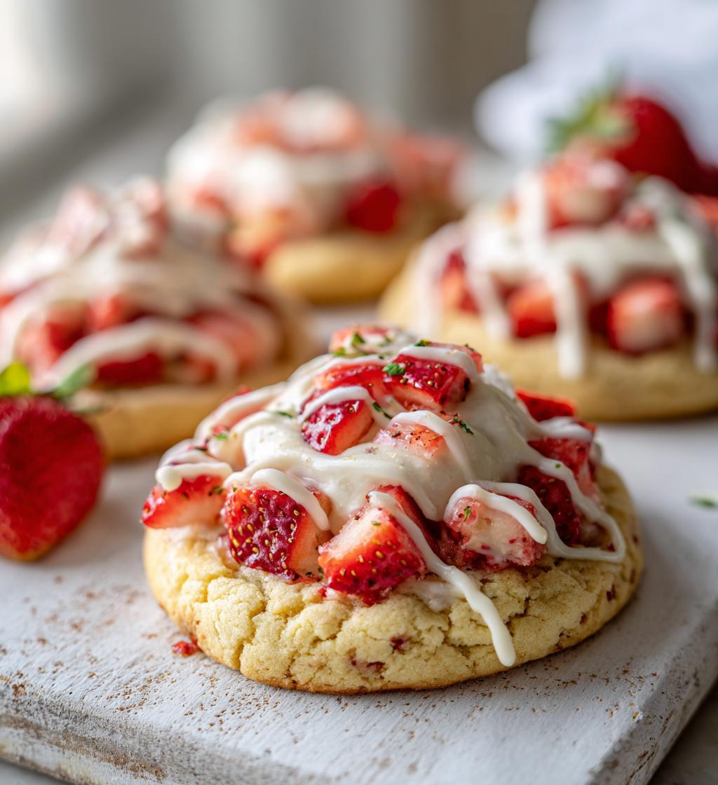 Crumbl Strawberry Shortcake Cookies - detail 1
