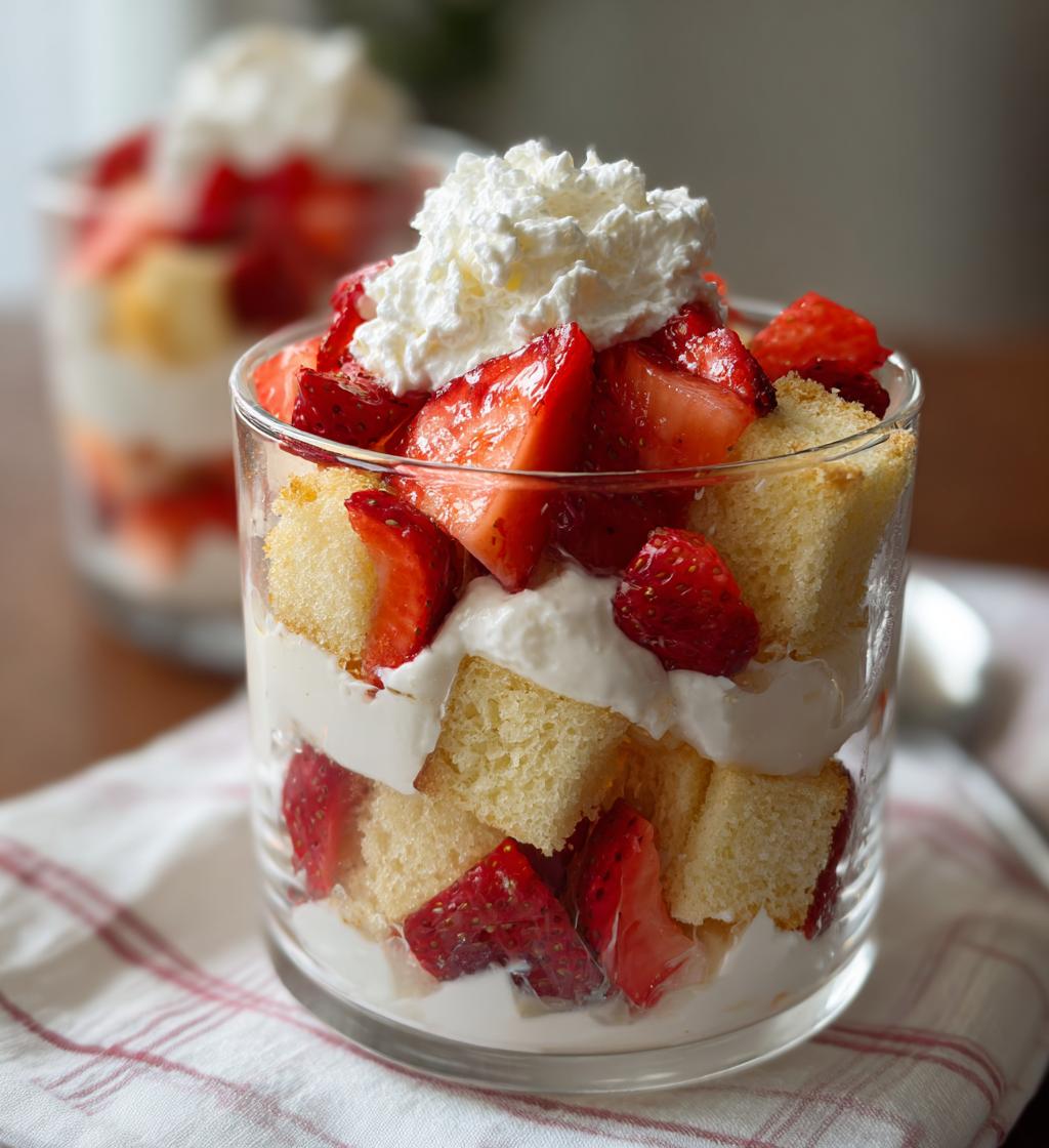 Easy Strawberry Shortcake Trifles - detail 1
