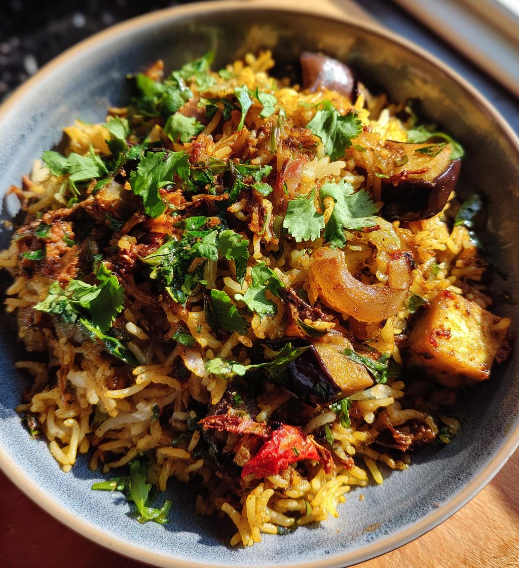 Eggplant Masala Rice Bowl - detail 1
