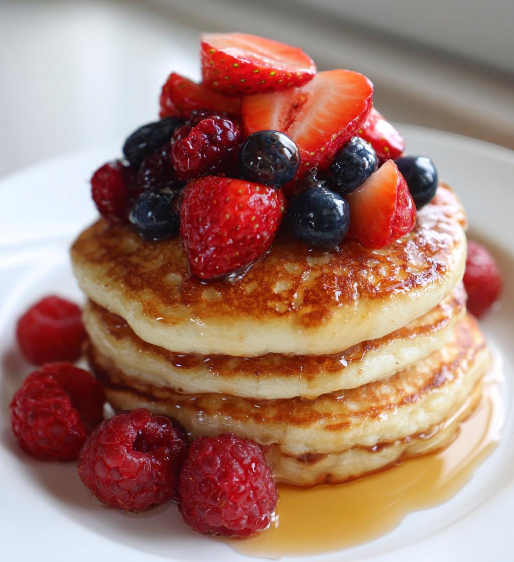 Fluffy Soufflé Pancakes with Fresh Berries - detail 1