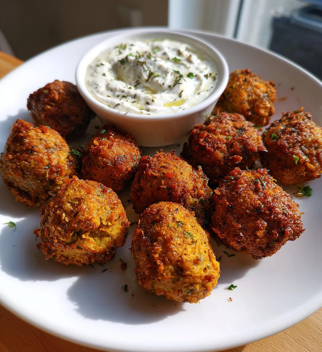 Fried Olives with Labneh Dip - detail 1