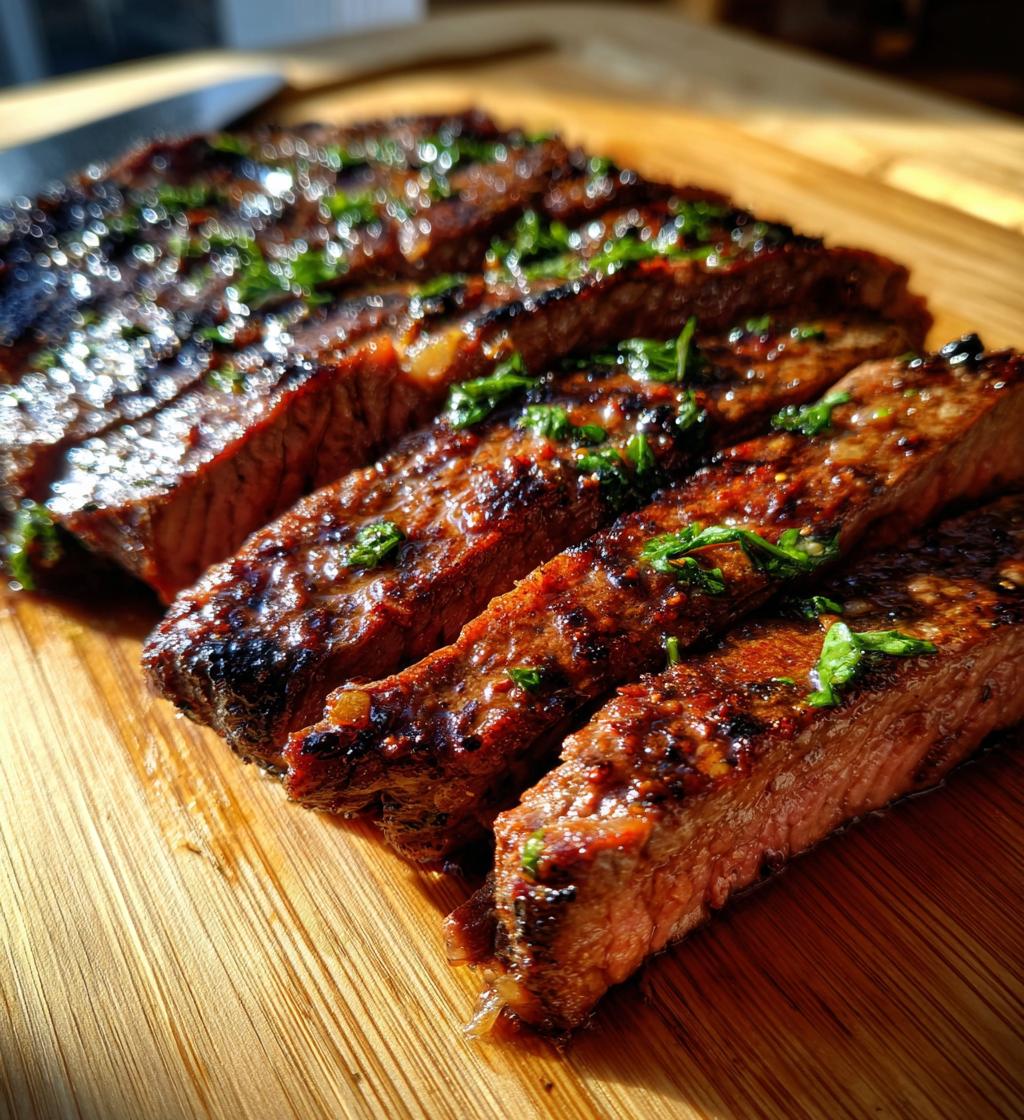 Garlic Butter Flank Steak - detail 1
