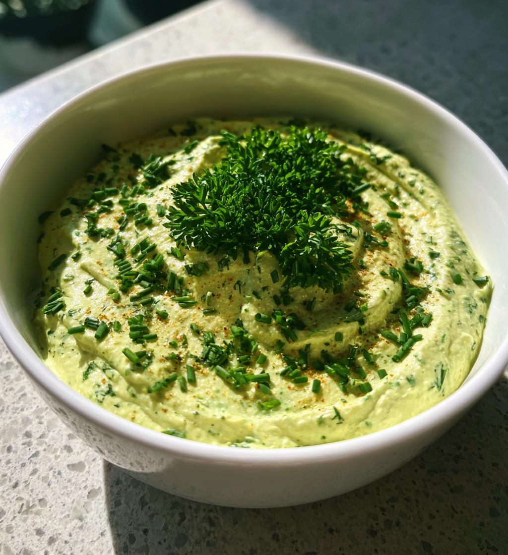 Green Goddess Salad Dip - detail 1