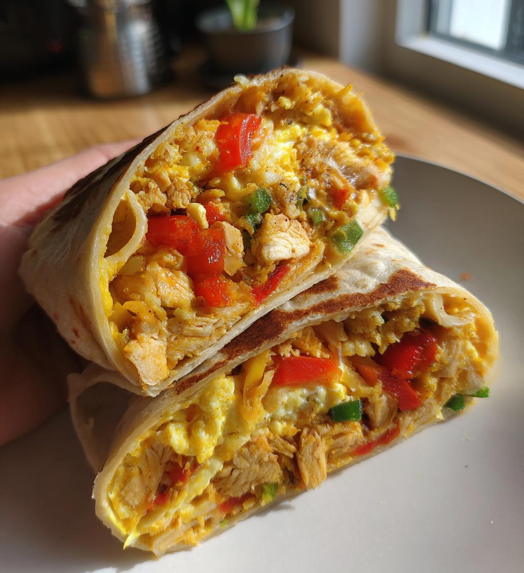 Halal Chicken Omelette Wrap - detail 1