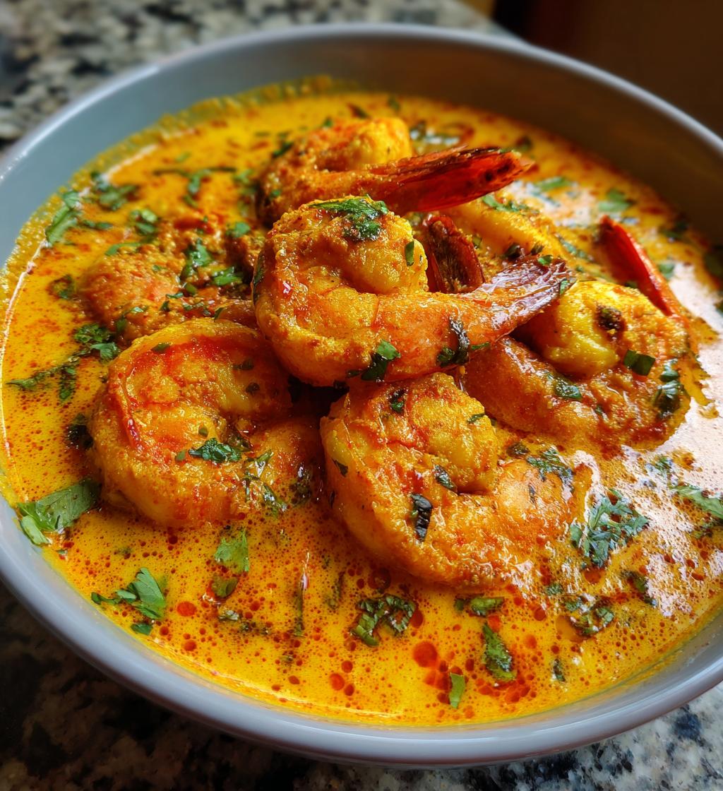 Halal Prawn Curry - detail 1