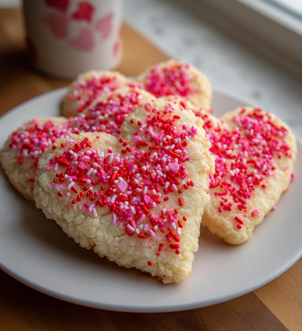 Heart Envelope Cookies - detail 1