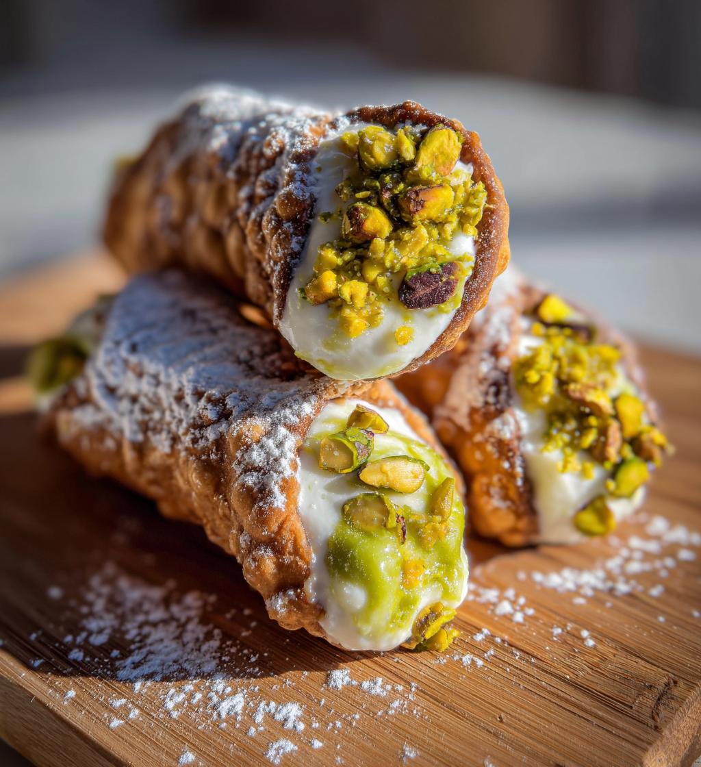 Italian Cannoli with Ricotta & Pistachio - detail 1