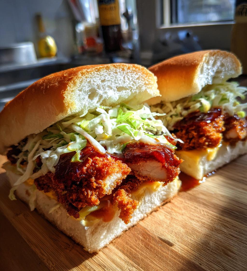 Japanese Chicken Katsu Sando (On fluffy milk bread) - detail 1