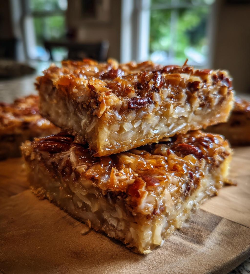Kentucky Sawdust Pie (coconut‑pecan pie bar style) - detail 1