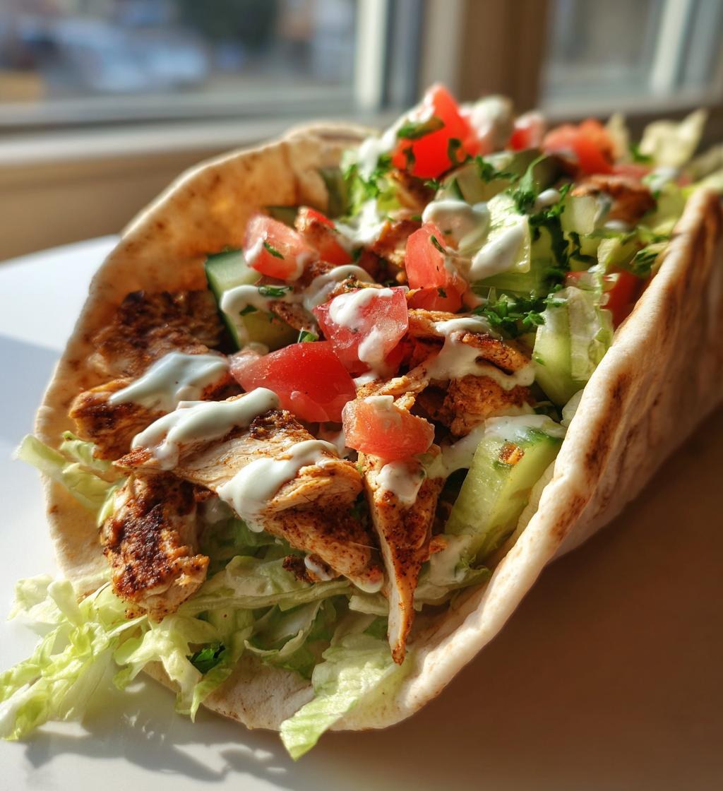 Lebanese Chicken Shawarma Wraps - detail 1