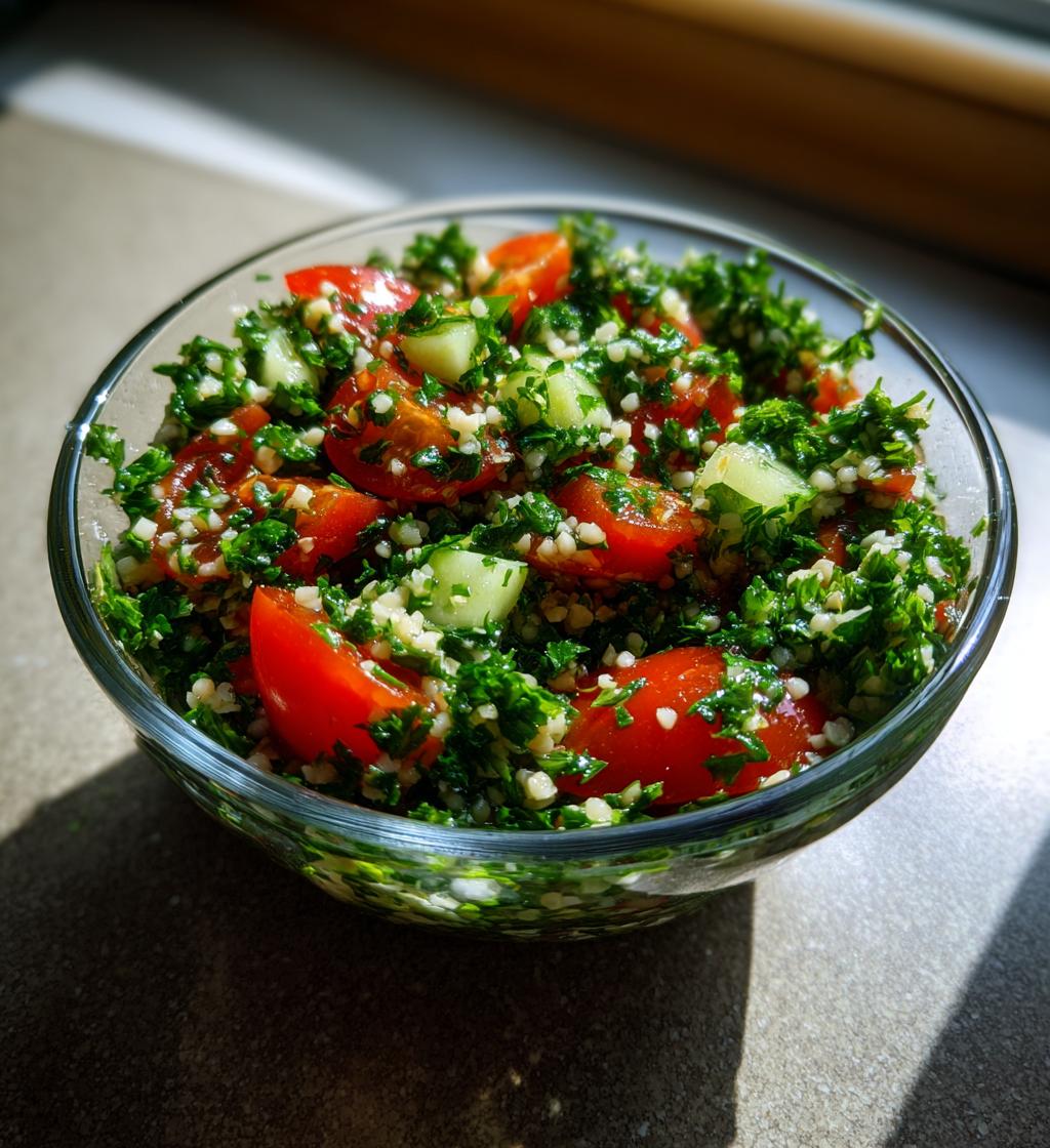 Lebanese Tabbouleh Salad - detail 1