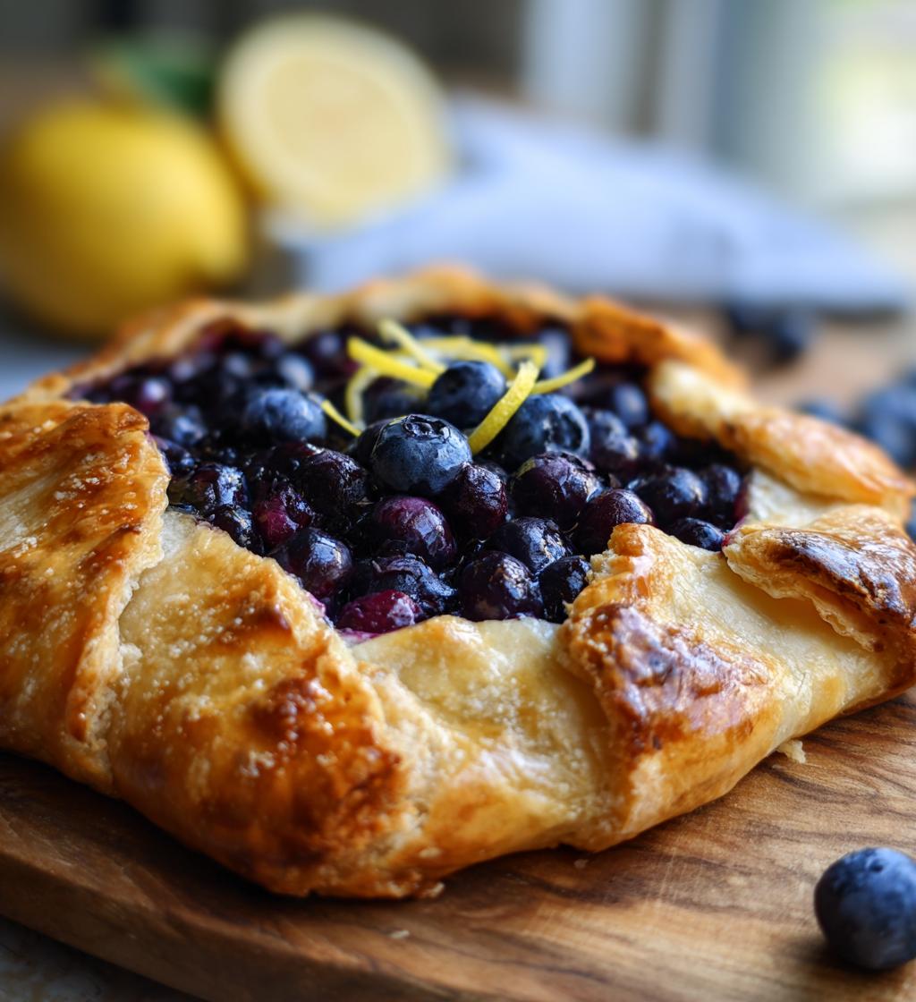 Lemon Blueberry Galette - detail 1