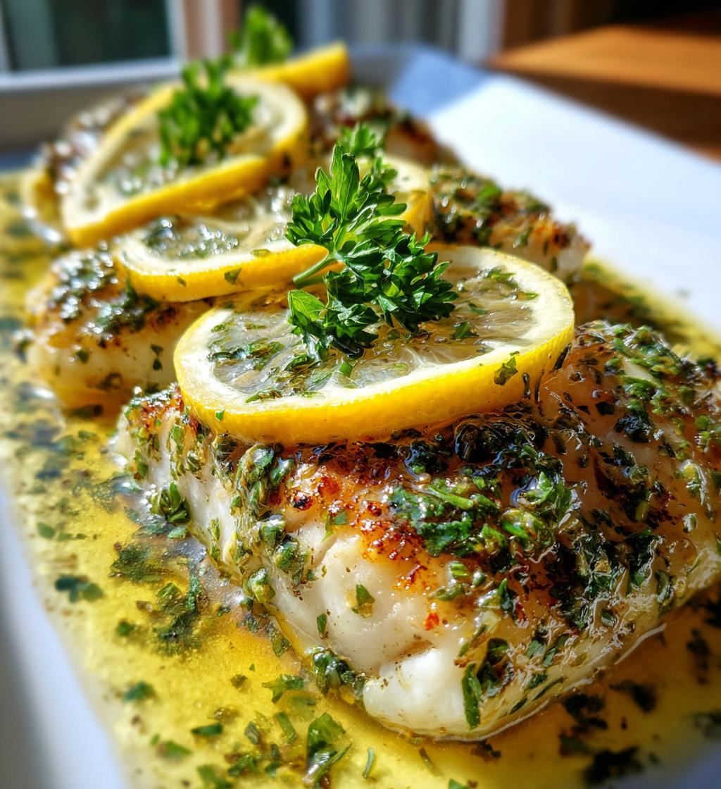 Lemon Herb Butter Baked Cod - detail 1