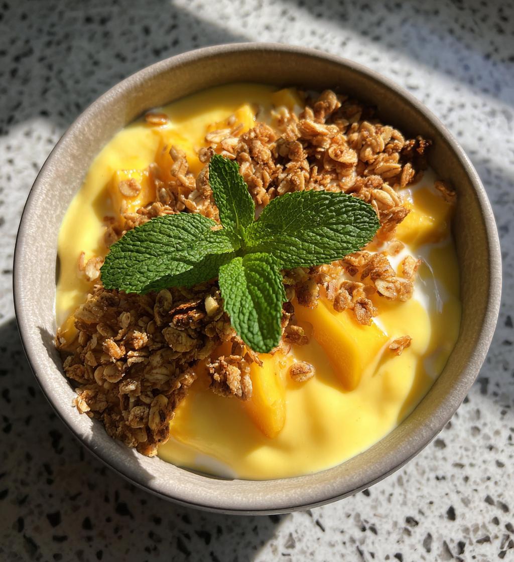 Mango Lassi Smoothie Bowl - detail 1