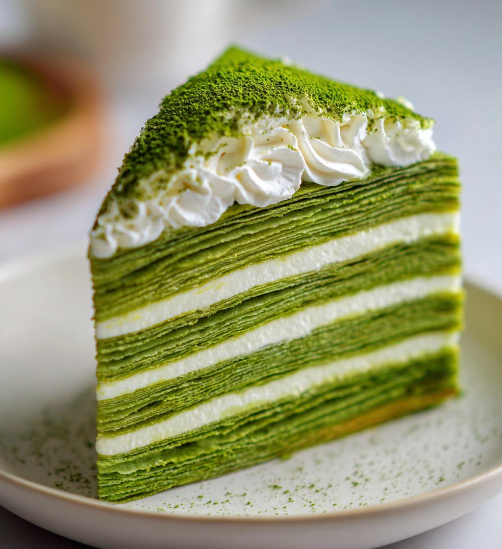Matcha Crepe Cake (20-layer viral trend) - detail 1