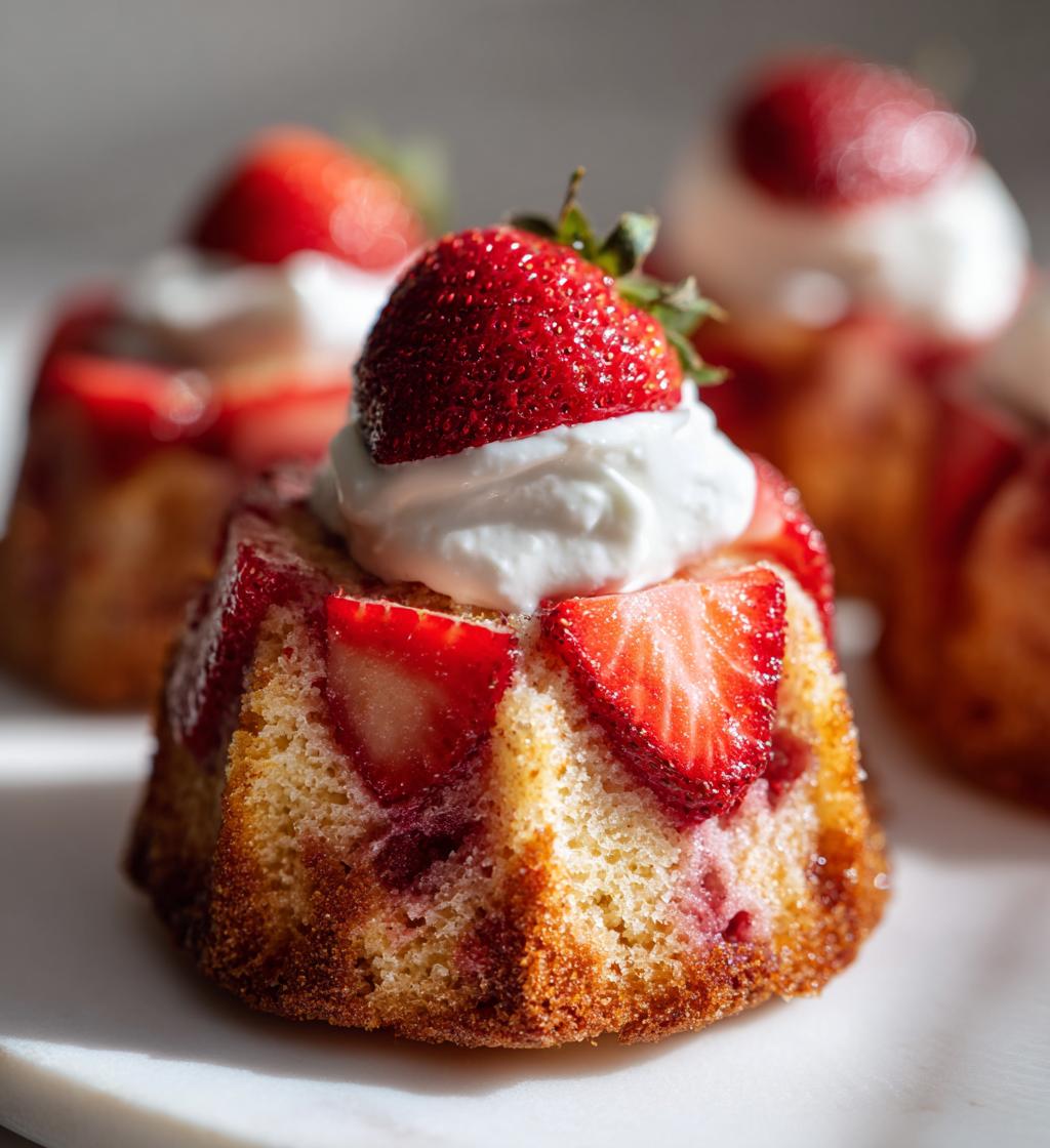 Mini Strawberry Bundt Cakes - detail 1